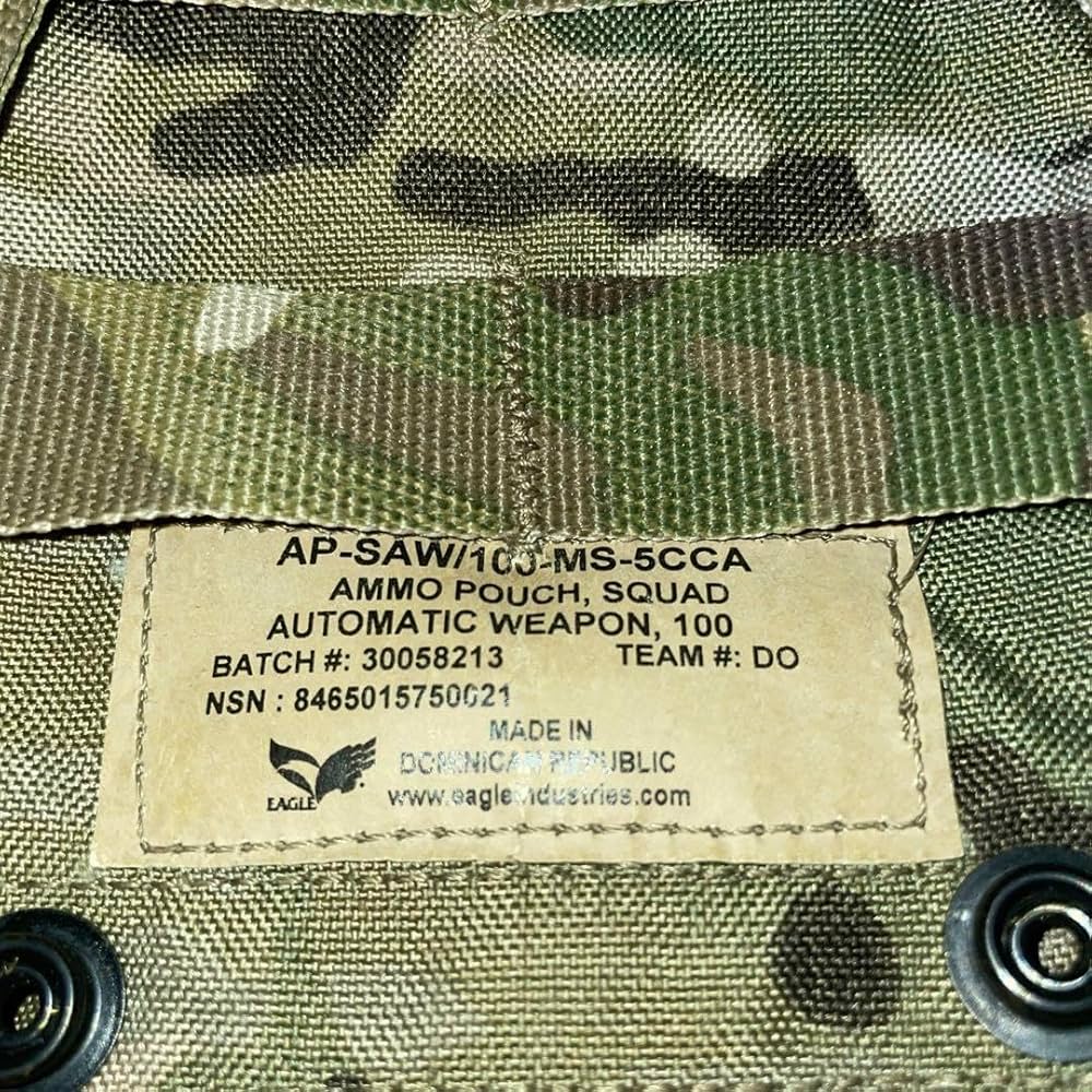 Amazon.co.jp: 米軍実物 EAGLE 100R SAW マガジン ポーチ